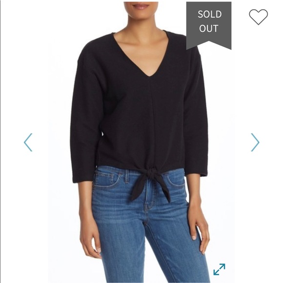 ❤️❤️❤️ SALE Madewell Tie Front Top - Picture 2 of 6